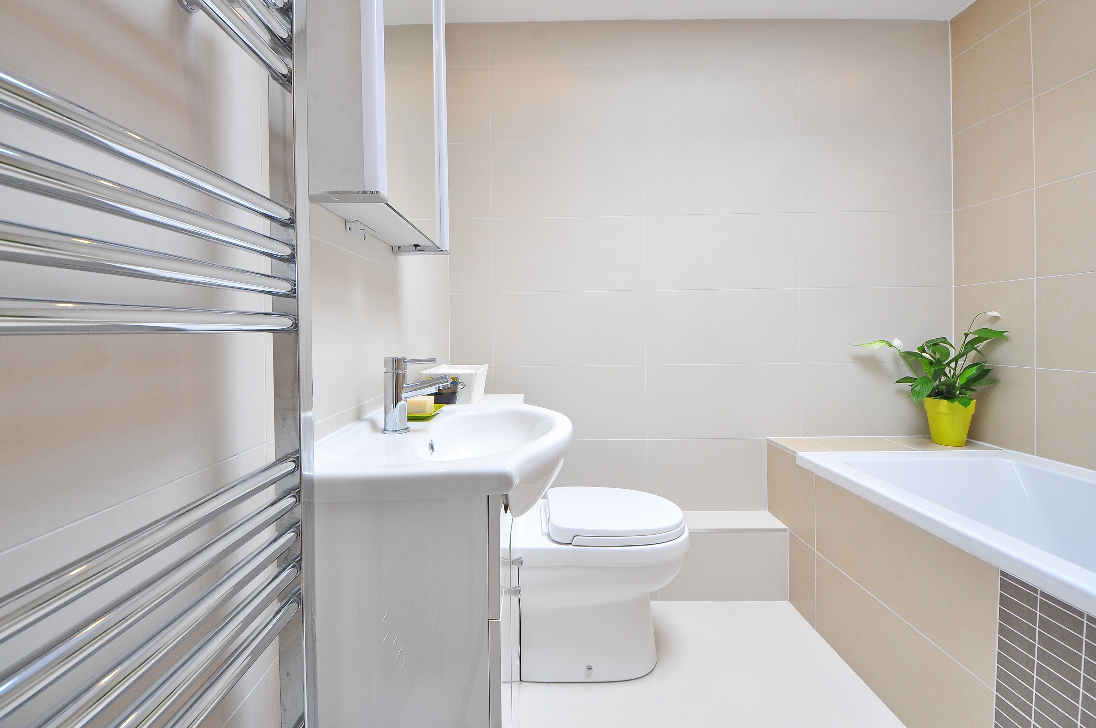 space efficient bathroom